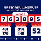 ตรวจหวย16กค.60